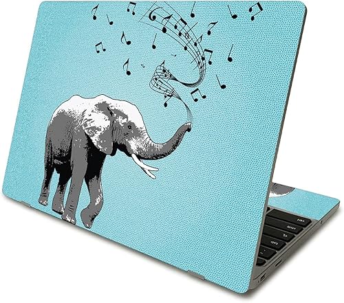 Miniatura 24 de MightySkins Skin compatible con Samsung Chromebook 4 (2021) de 11.6 pulgadas, diseño de leopardo verde azulado, funda protectora, duradera y única