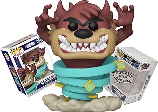 Funko Looney Tunes x Scooby-Doo: Taz as Scoob + ToyBop Protector: WB 100 Retro Pop! TV Animation Vinyl Figure (Bundled with Pop Protector Collector Case Box Gift Set)
