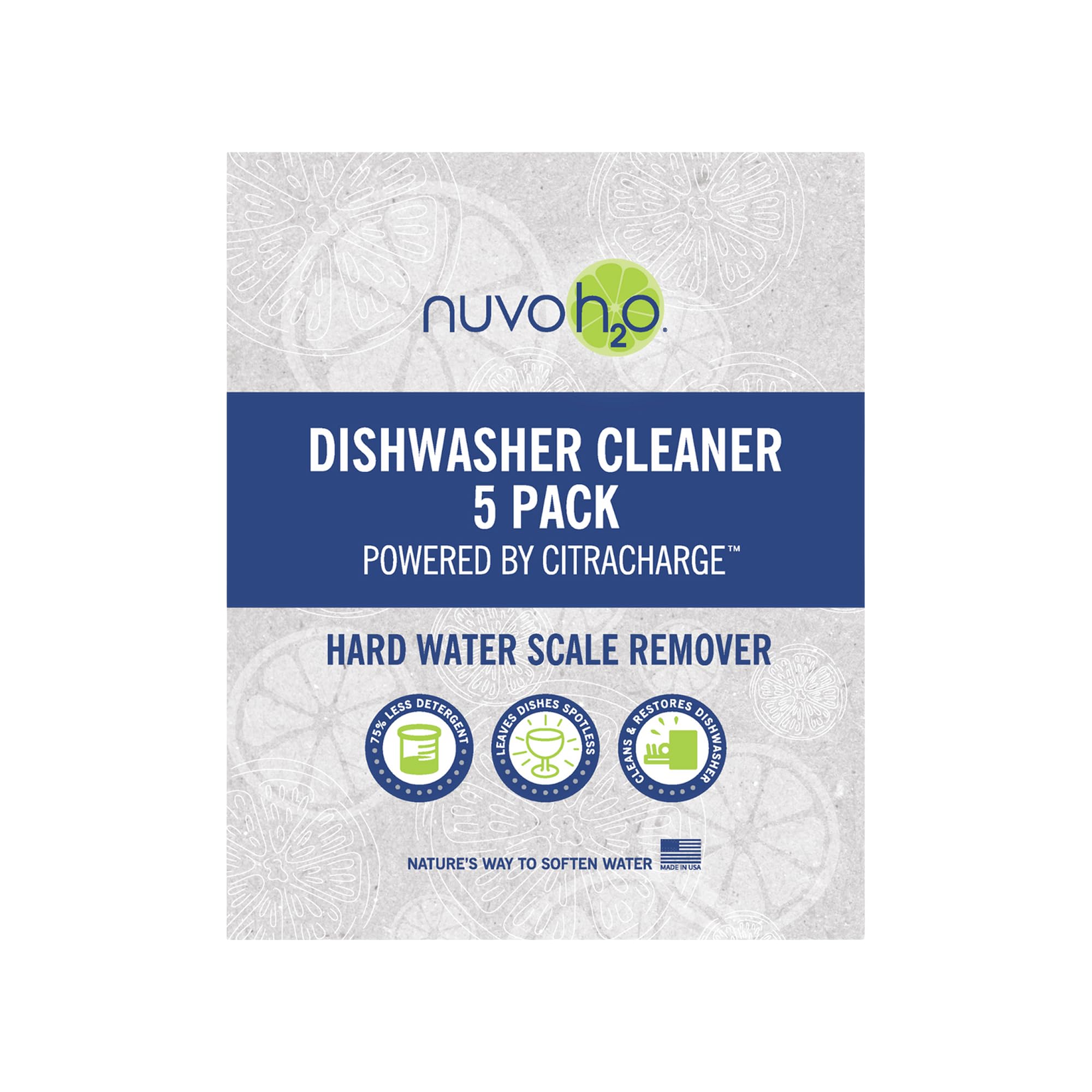 NuvoH2O CitraCharge Dishwasher Cleaner Packs