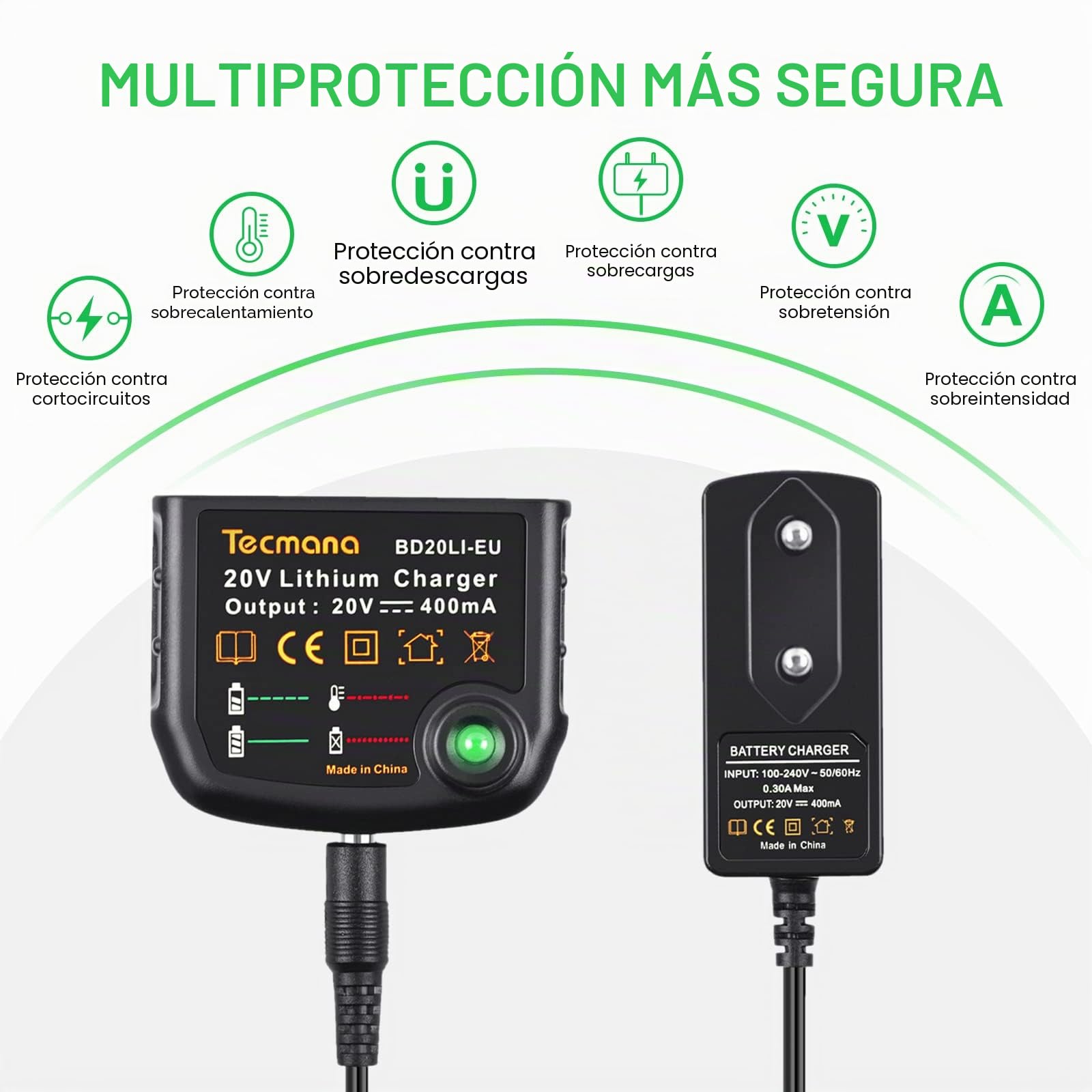 Cargador 18V para Black+Decker Lithium Batería 18V BL2018 BL2018-XJ BL1518 LBXR20-OPE LBXR20 LB20 LBX20 LBX4020 LB2X4020 LBXR2020-OPE