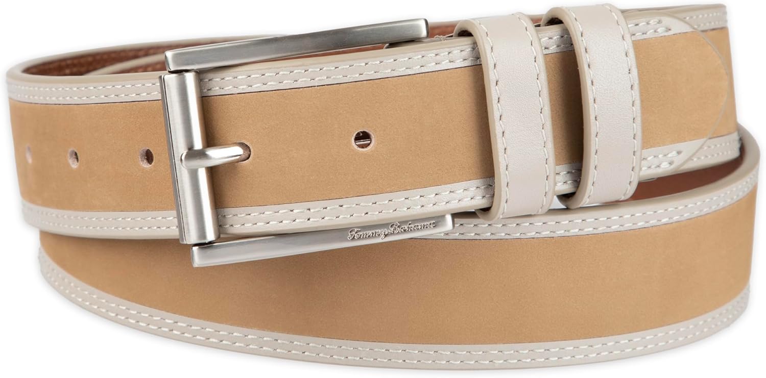 Tommy Bahama Men’s Leather Dress Casual Belt - Everyday Style for Work & Weekend - Image 2