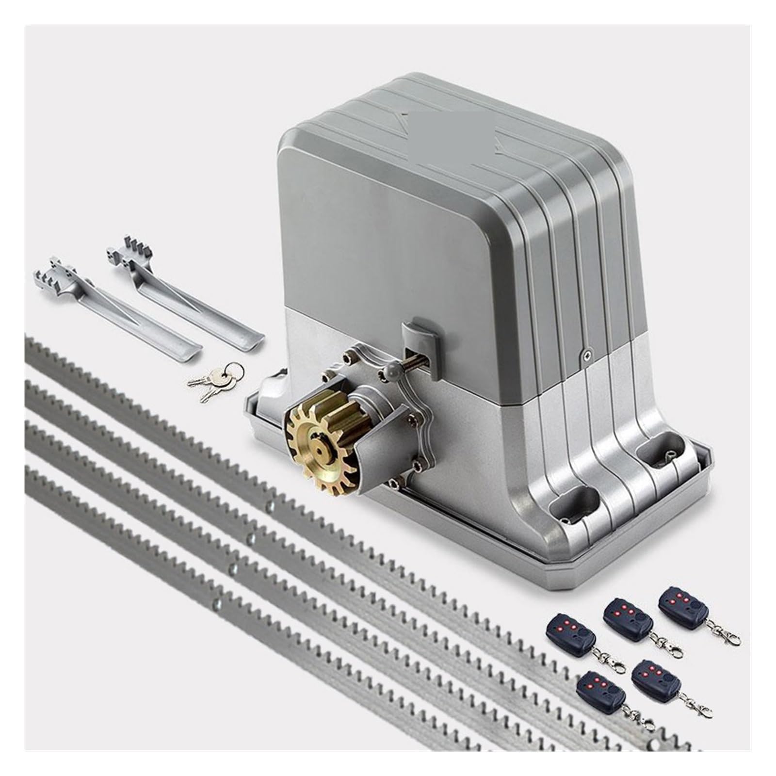 Eccellenza Uso Cremagliera con cerniera in acciaio Sposta apricancello Porte Automazione Macchina for cancelli scorrevoli scorrevoli Resistente al freddo con kit rack Apricancello Automatico Scorrevol