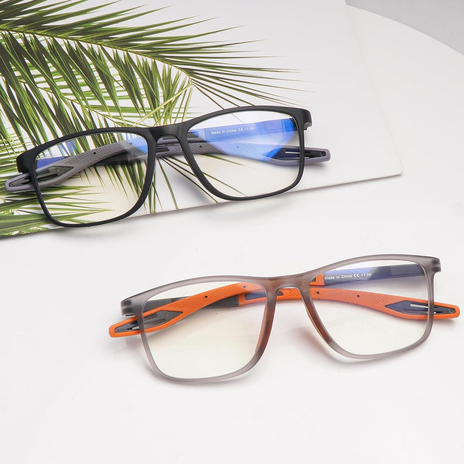 CLASAGA Progressive Multifocal Reading Glasses for Men Photochromic Gray Sunglasses Sports Style Blue Light Blocking Readers - Image 7