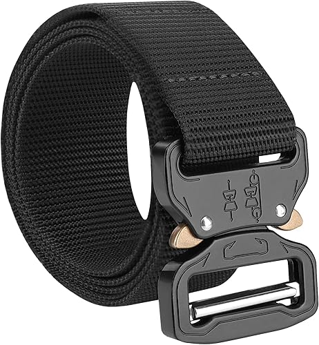 Tactical Belt Quick Release EDC Belt, Military Rigger 1.5" Nylon Web Work Belts for Men with Heavy Duty Buckle
