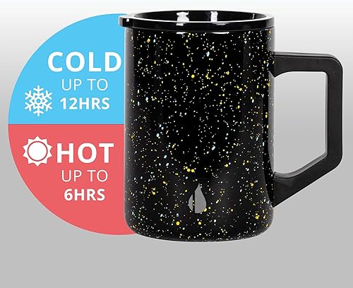 Miniatura 5 de Elemental Taza de café aislada - Taza de viaje de acero inoxidable de triple pared Summit para bebidas frías y calientes - Taza de café térmica con