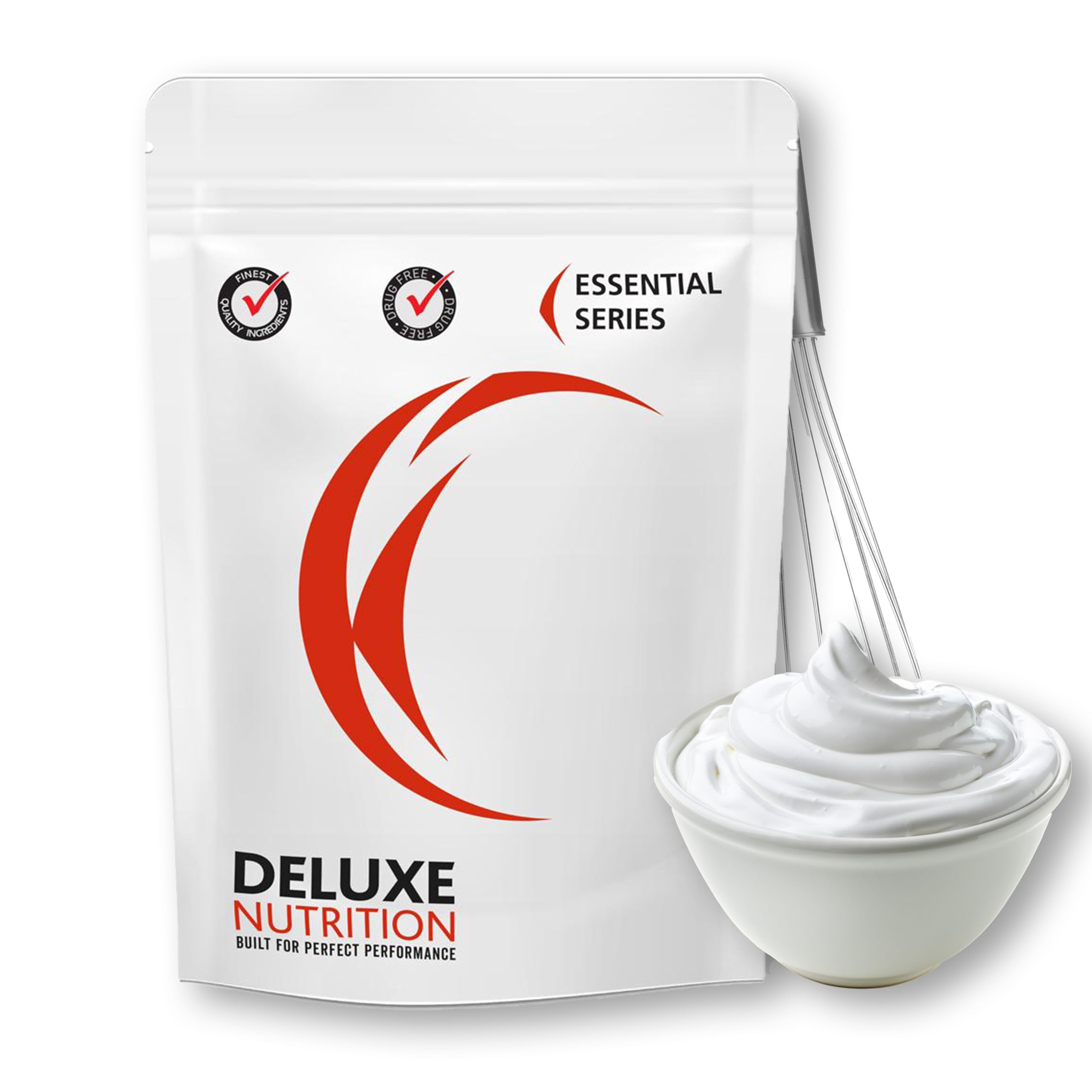 Egg White Powder For Baking Unflavoured 1kg Contains 250 Egg Whites | Deluxe Nutrition