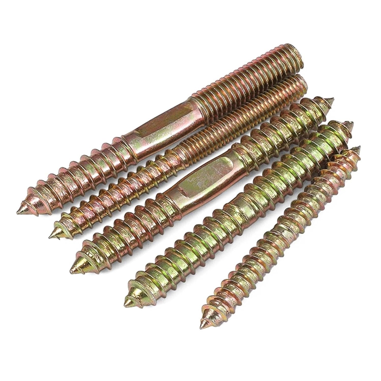 Head Self Tapping Hanger Bolts Wood to Metal 30 pcs Multiple Sizes(M6X50mm)