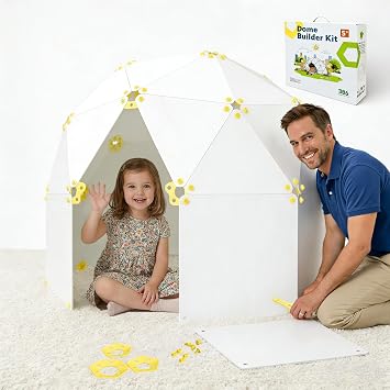 Fort Building Kit for Kids, STEM Castle Construction Set, 59x 47