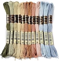 CABODYALS 12 Skeins Variegated Embroidery Floss 6-Ply Gradient Cross Stitch Thread for Friendship Bracelets Crafts 105 Yards