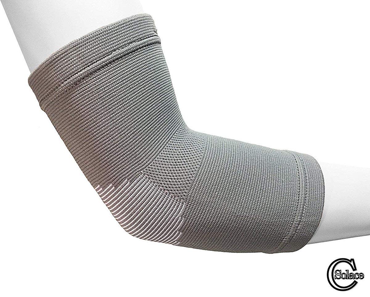 Advance Ellenbogen-Kompressionsbandage, verstellbar, elastisch, 2 Stück