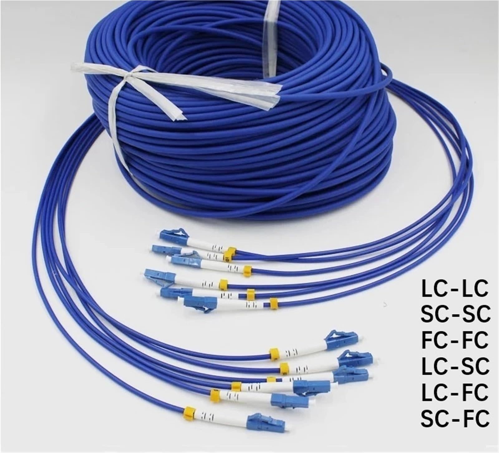 Câble de connexion à fibre optique blindé à 6 cœurs, 150 m-300 m (200 m LC-LC)
