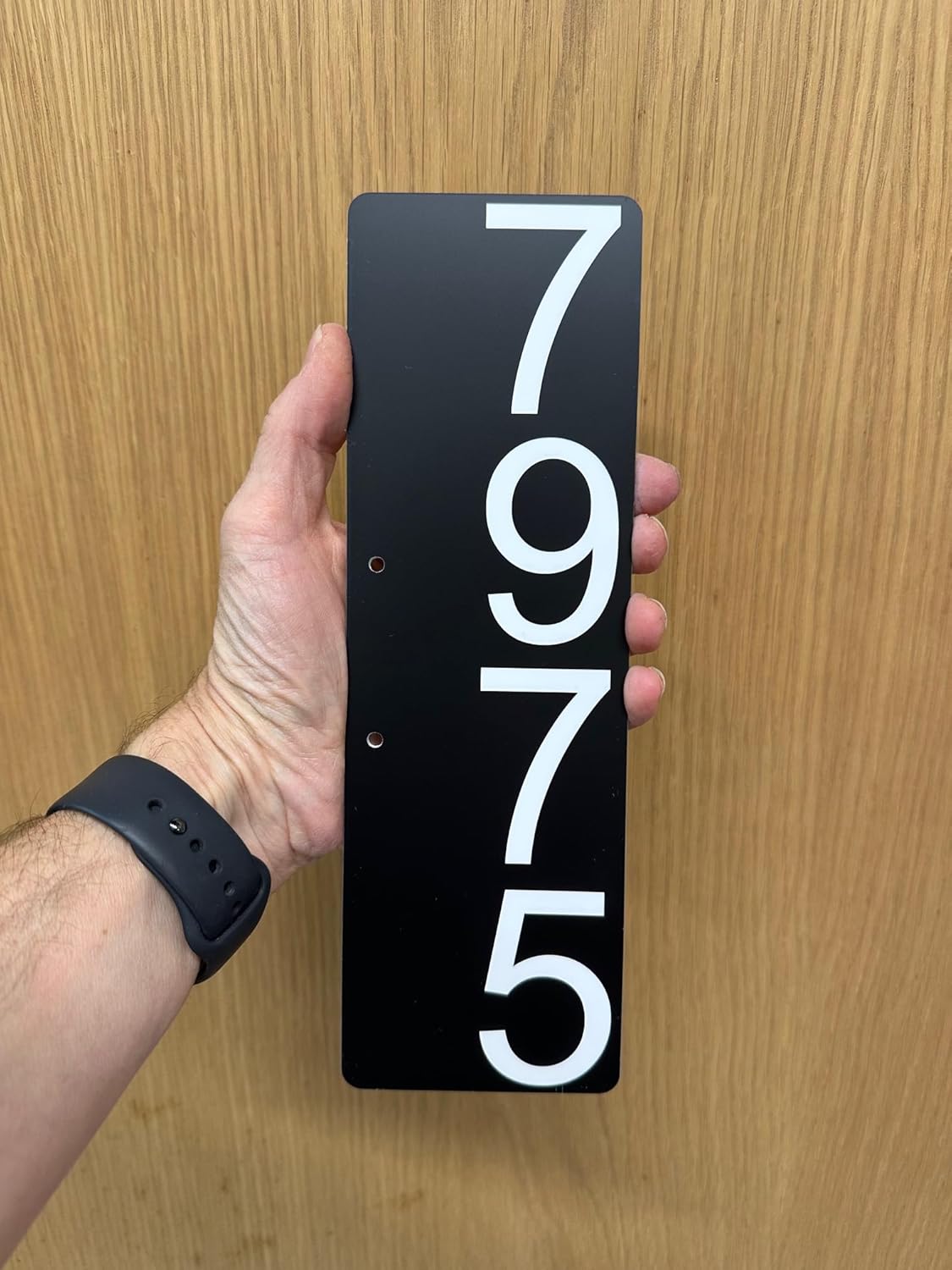 Comfort House Mailbox Post Address Sign - Vertical Two Sided House Number Plaque # M0189