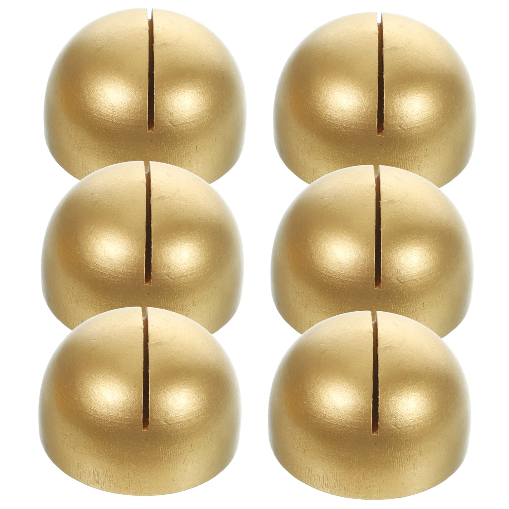 Amosfun 12pezzi Porta Biglietti Legno con Base Dorata Supporti Eleganti per Segnaposto e Decorazioni Matrimonio e Feste