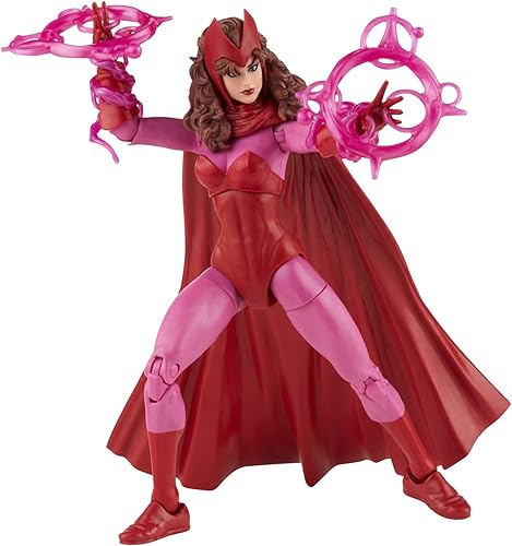 Miniatura 3 de Marvel Legends Series Scarlet Witch - Figura de acción de embalaje retro de 6 pulgadas 4 accesorios
