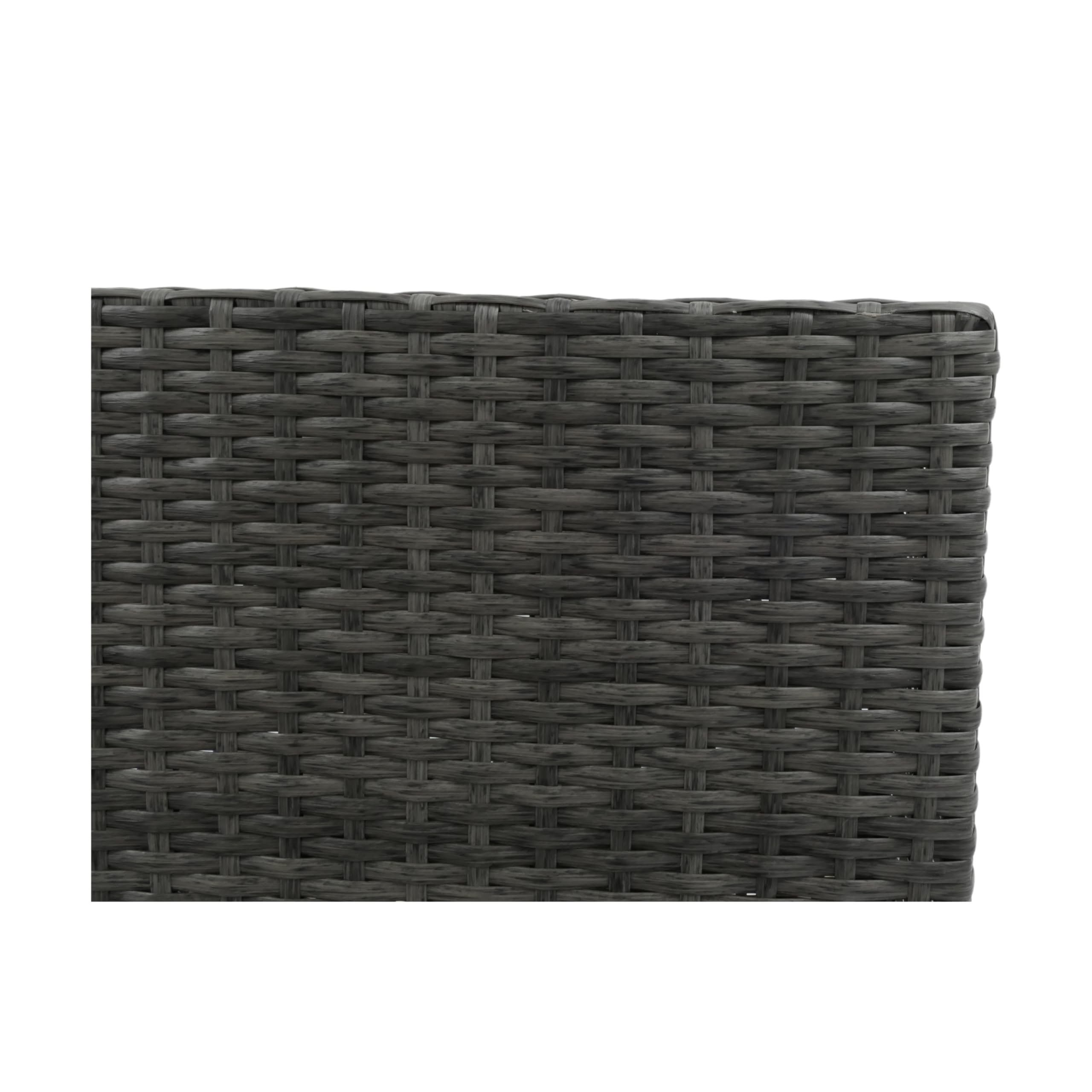 CB Home & Style Raumteiler XXL Bicolour Blumentopf Pflanzkübel Rattan Grau 100x80x30cm