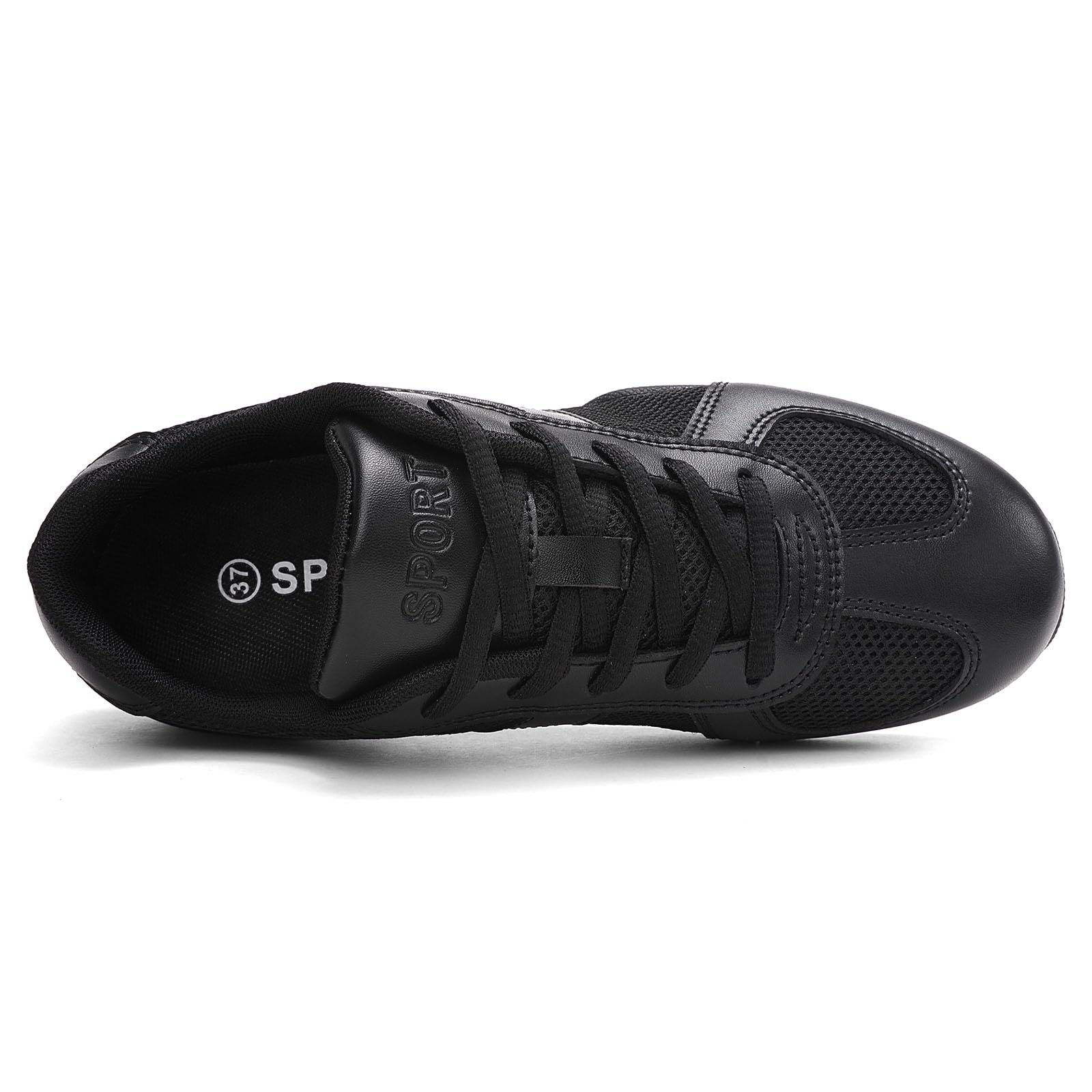 SECHRITE Cheerleading Cheerleader Schuhe Mädchen Damen Weiß Schwarz Sneaker Schulschuhe Tanzschuhe Mesh Tennisschuhe Line Dance Jazz Schuhe Tanzsneaker