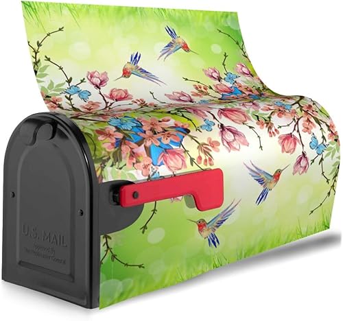 Miniatura 10 de Oplp Lindo búho en una rama impermeable, cubierta magnética para buzón de correo para decoración del hogar, jardín, 21 x 18 pulgadas