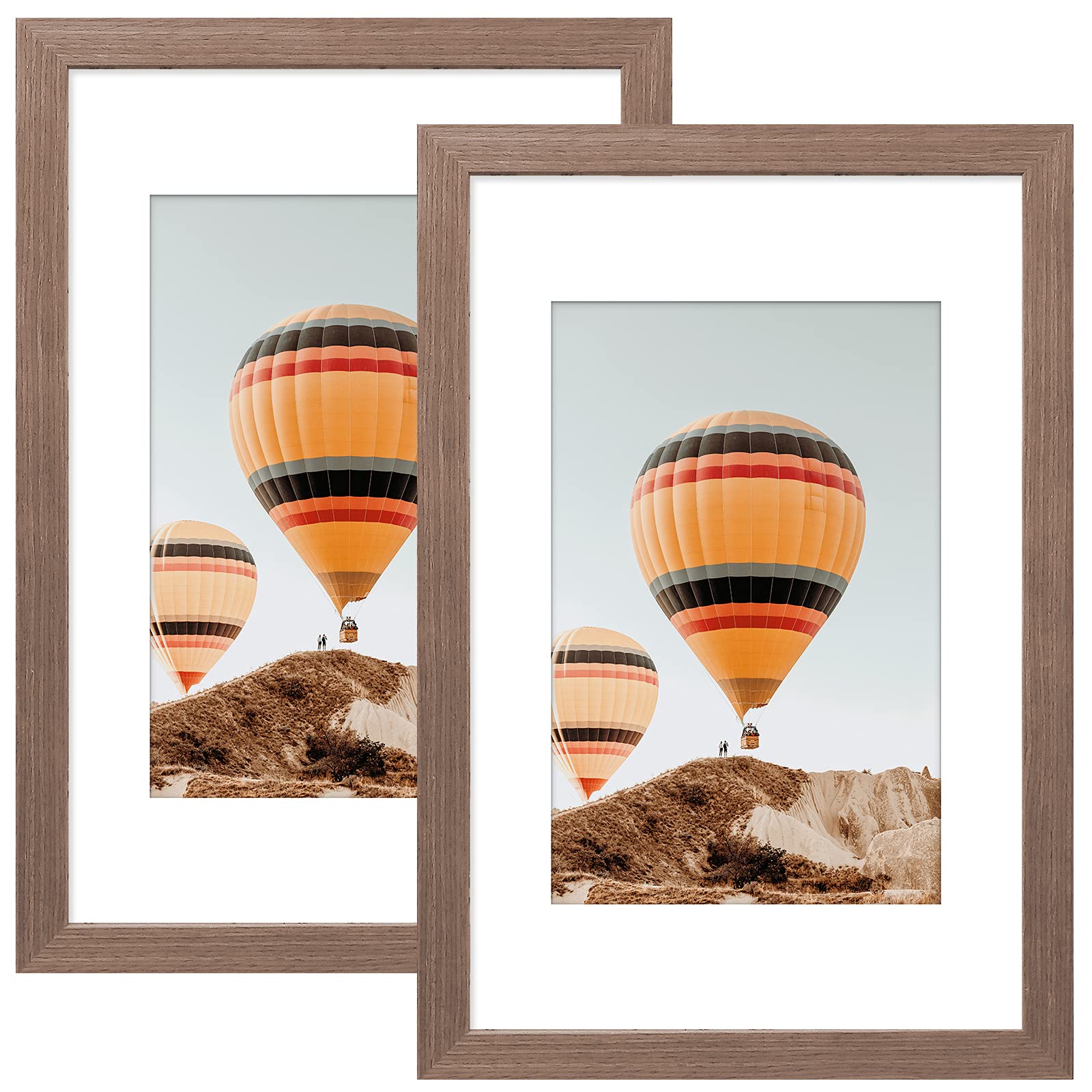 Buy SILD A2 Frame Rustic Brown Wood Pattern Picture Frames Set of 2