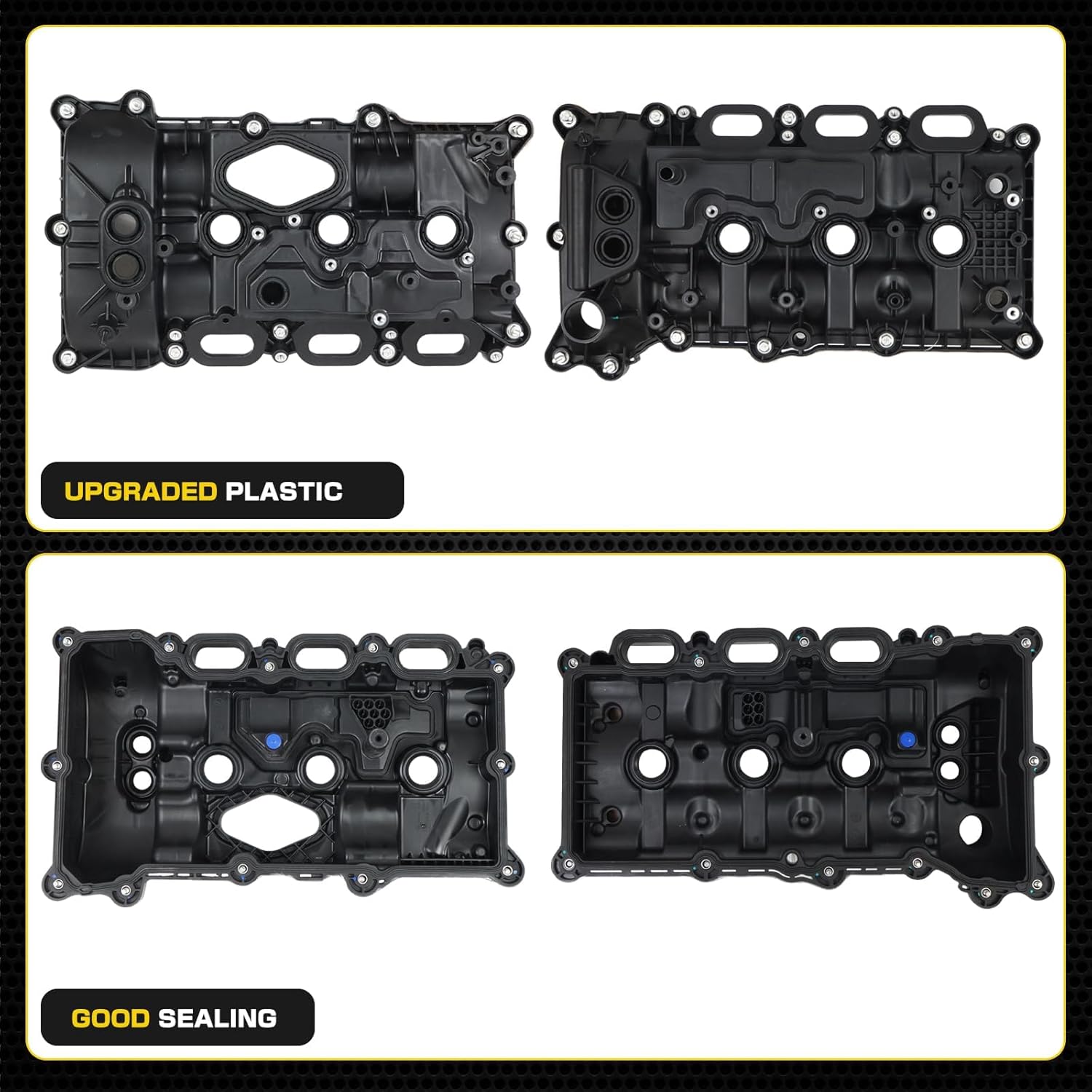 Upgrade Engine Valve Cover kit Compatible with Ford F-150 2017-2020 Expedition 2018-2022 Lincoln Navigator 2018-2023 Cylinder Head Cover Replace HL3Z6582F HL3Z6582G HL3Z6582E HL3Z6582B Left & Right