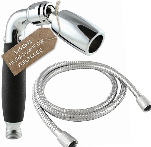 High Sierra Showerheads - Cabezal de ducha de mano para RV con manguera e interruptor de encendido (compatible con el código de plomería) - Metal