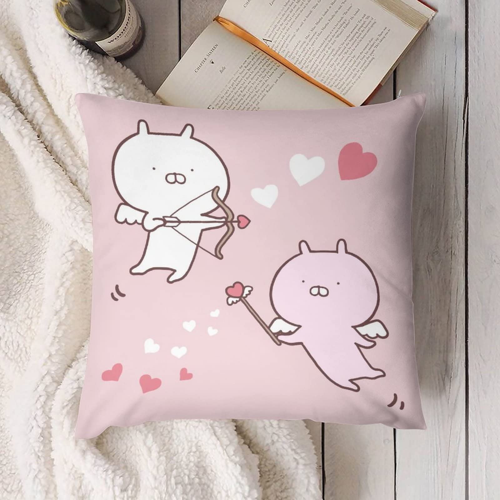 Amazon.co.jp: うさまる クッションカバー おしゃれ ソファ背 Amazon.co.jp: うさまる クッションカバー おしゃれ ソファ背
