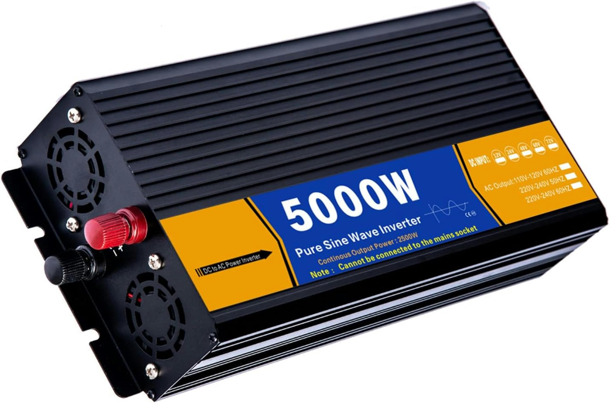 Onduleur pure sinus 5000W convertisseur basse fréquence 12V 24V 48V vers 220V