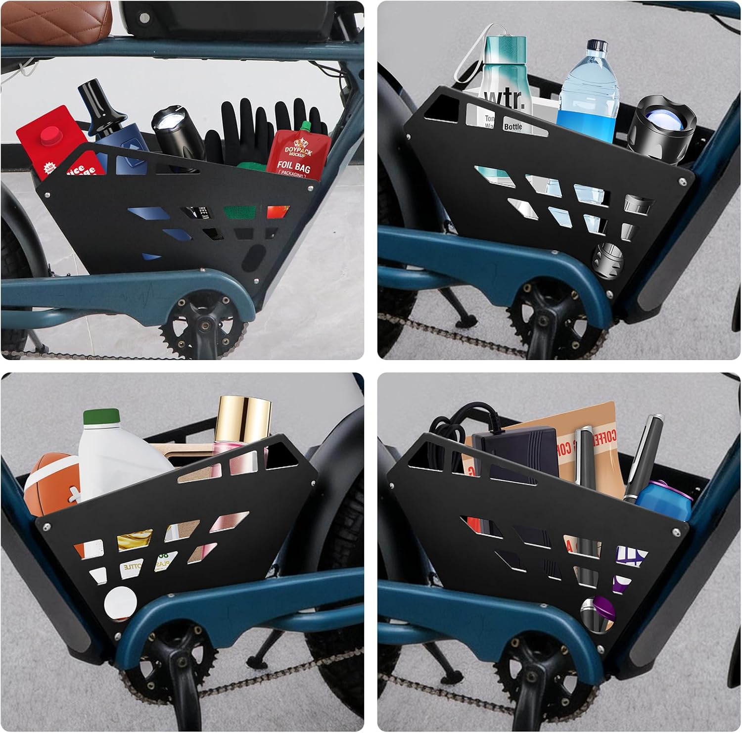 Basket for Super 73 S2, Aluminum Center Luggage Holder Storage Carrier Center Travel Basket, Accessoires for Super 73