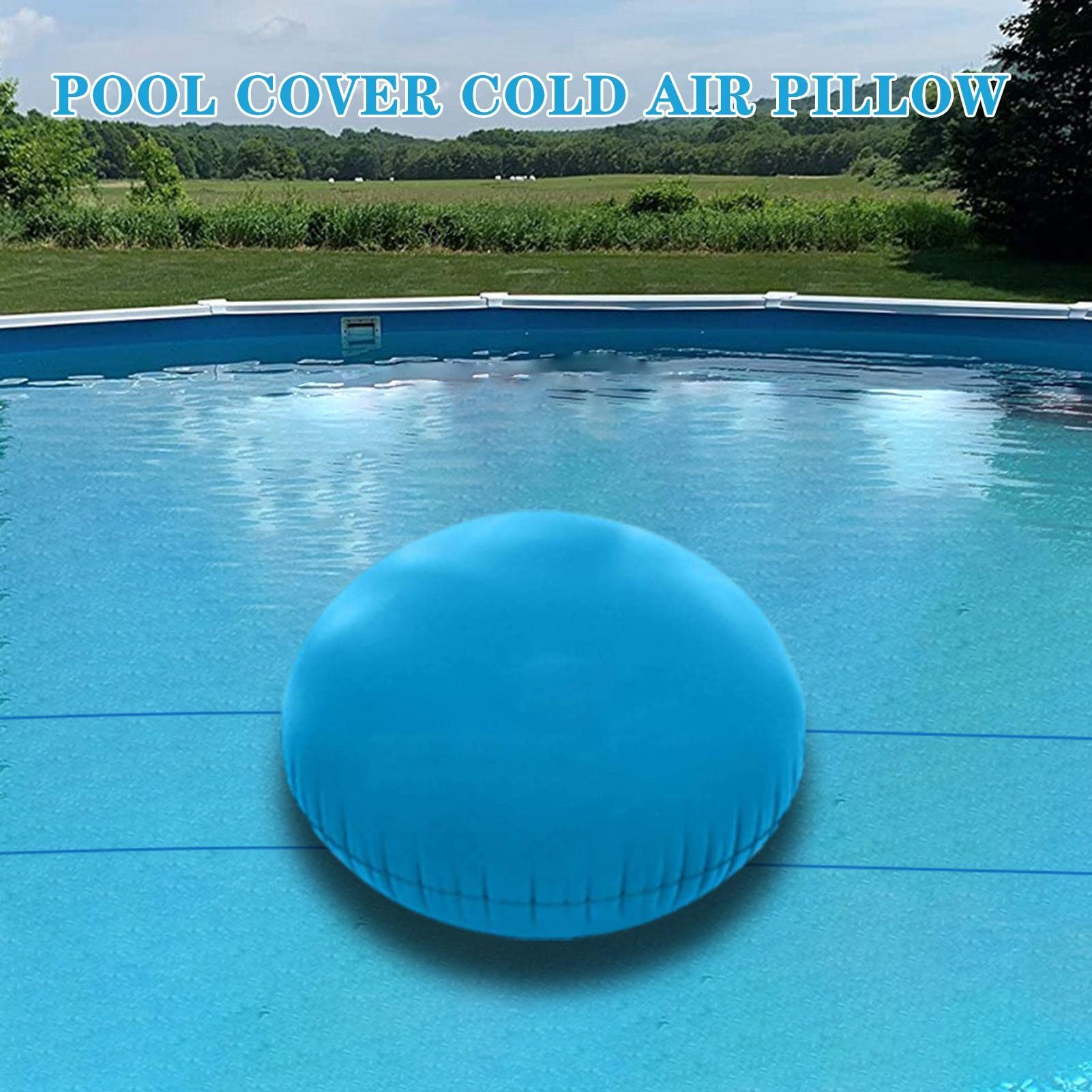 Cuscino per Piscina, Cuscini per Piscina Gonfiabili con Corde, Cuscino per Piscina Galleggiante 4x4 Ft Cuscino per Piscina Galleggiante, Cuscino per Aria Invernale in PVC Cuscino per Piscina Equaliz