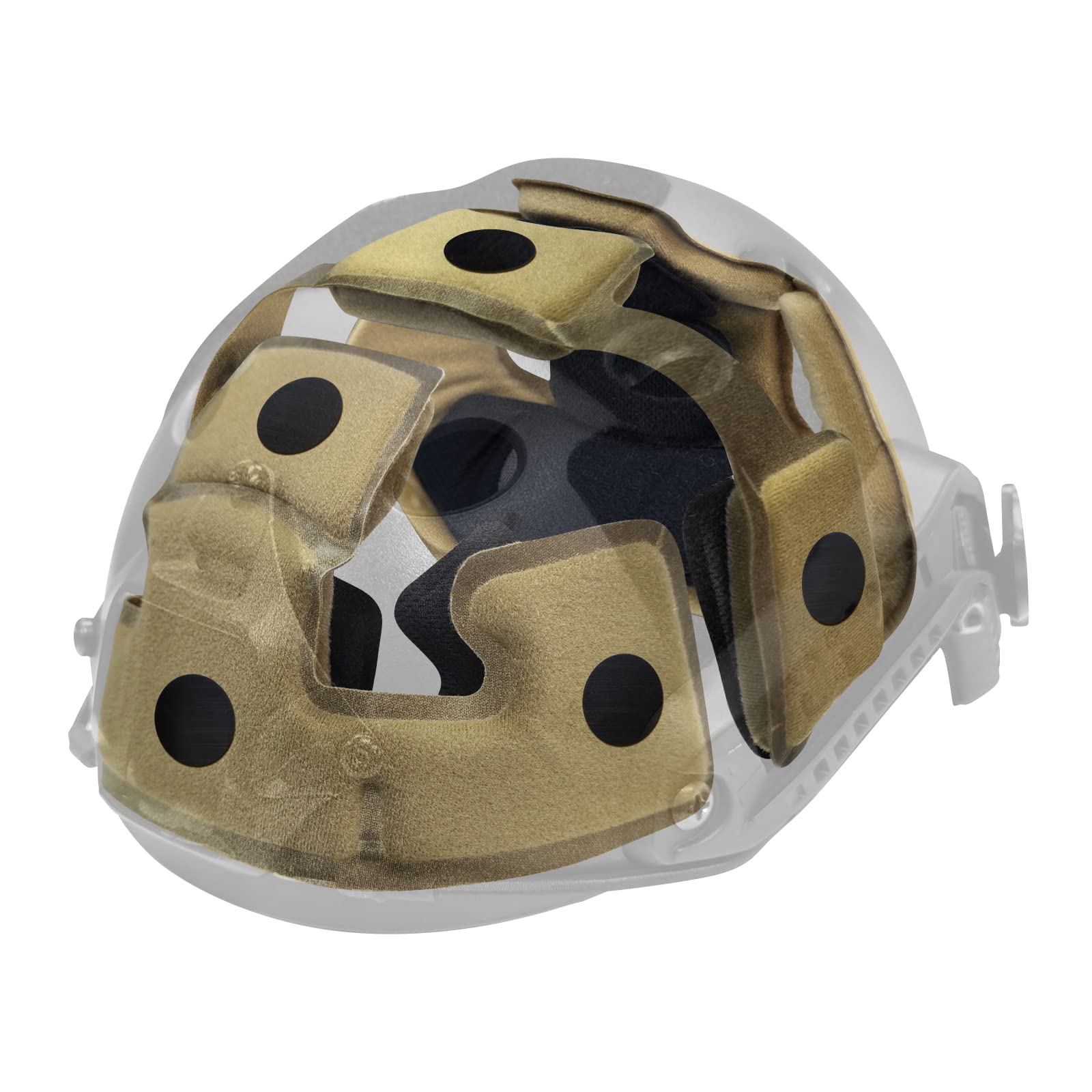 Yzpacc Tactical Helmet Pads - Universal Replacement Internal Memory Foam Pad Inserts for ACH, MICH, EXF Helmets