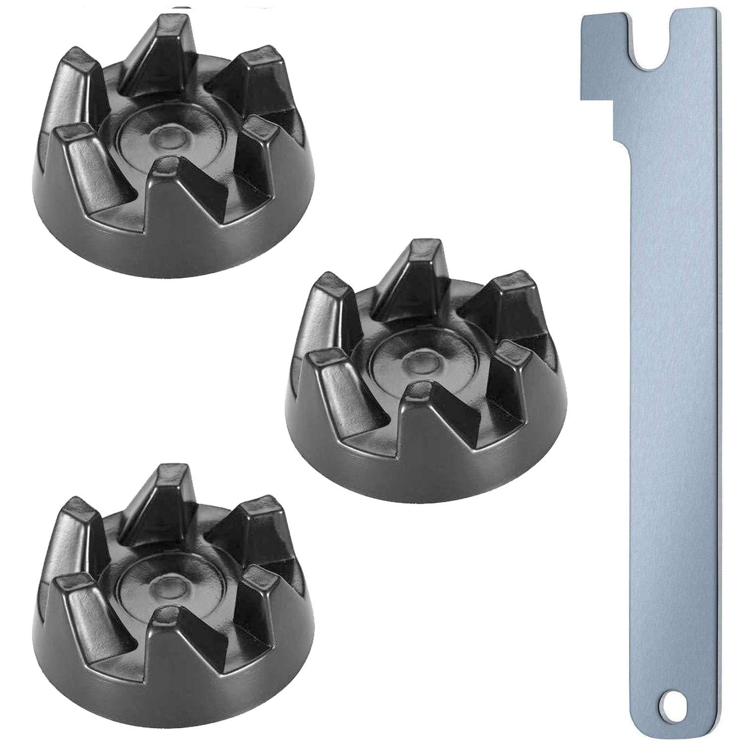 3 x sprzęgło 9704230, złączka do odbiornika, blender gumowy łącznik z kluczem, kompatybilne z modelami KitchenAid, KSB52, KSB5, 5KSB52, 5KSB5