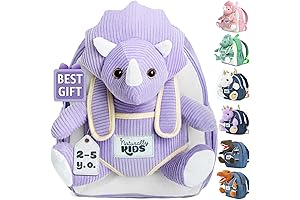 Naturally KIDS Purple Dinosaur Backpack