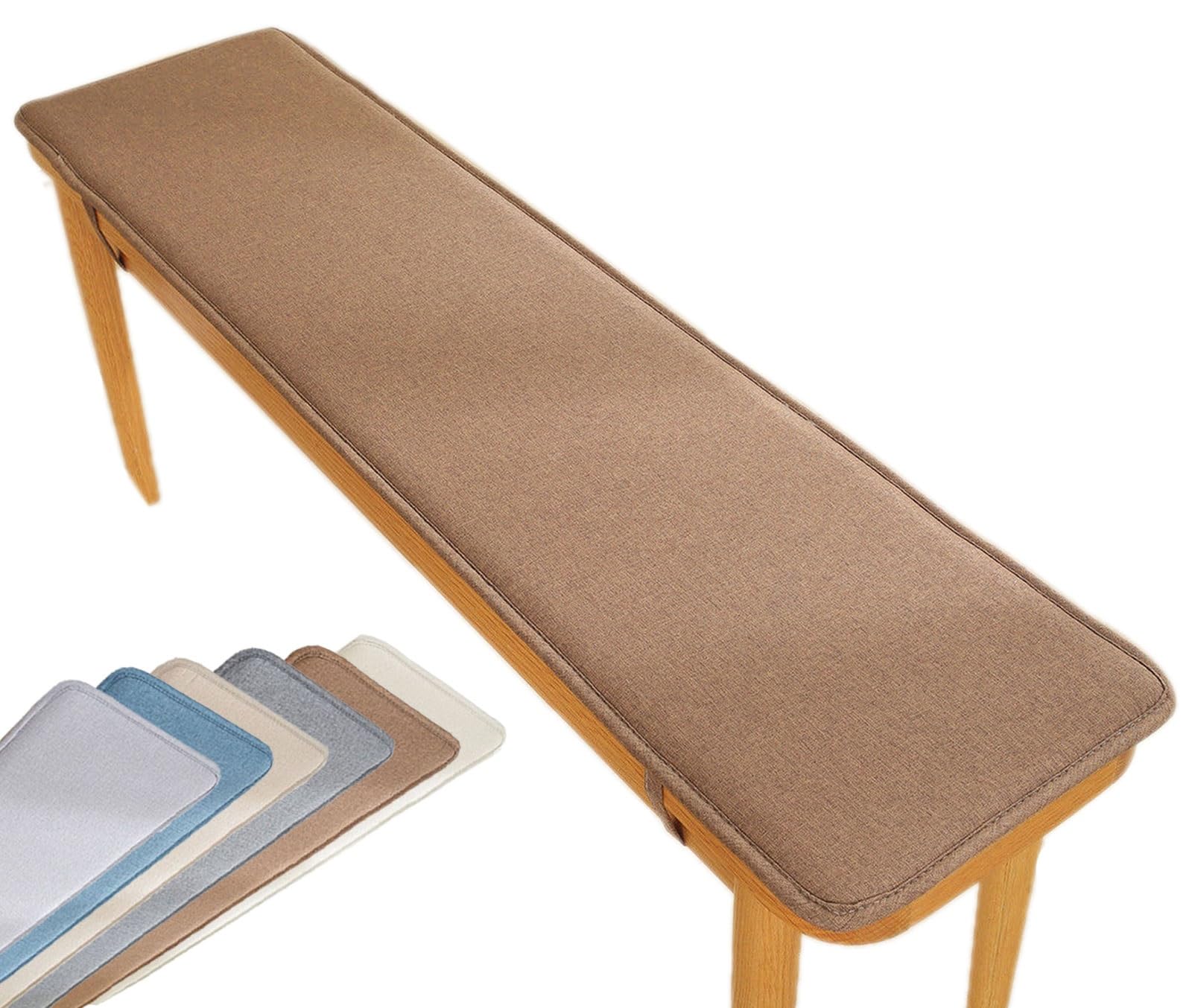 Bench Cushion 120cm/100cm/130cm/90cm/150cm x 40cm/50cm Outdoor Indoor 2/3 seater Non-Slip Seat Pad for Bay Windows, Garden Patio, Long Chairs, Swings & Porch Furniture(BB) โ image 1