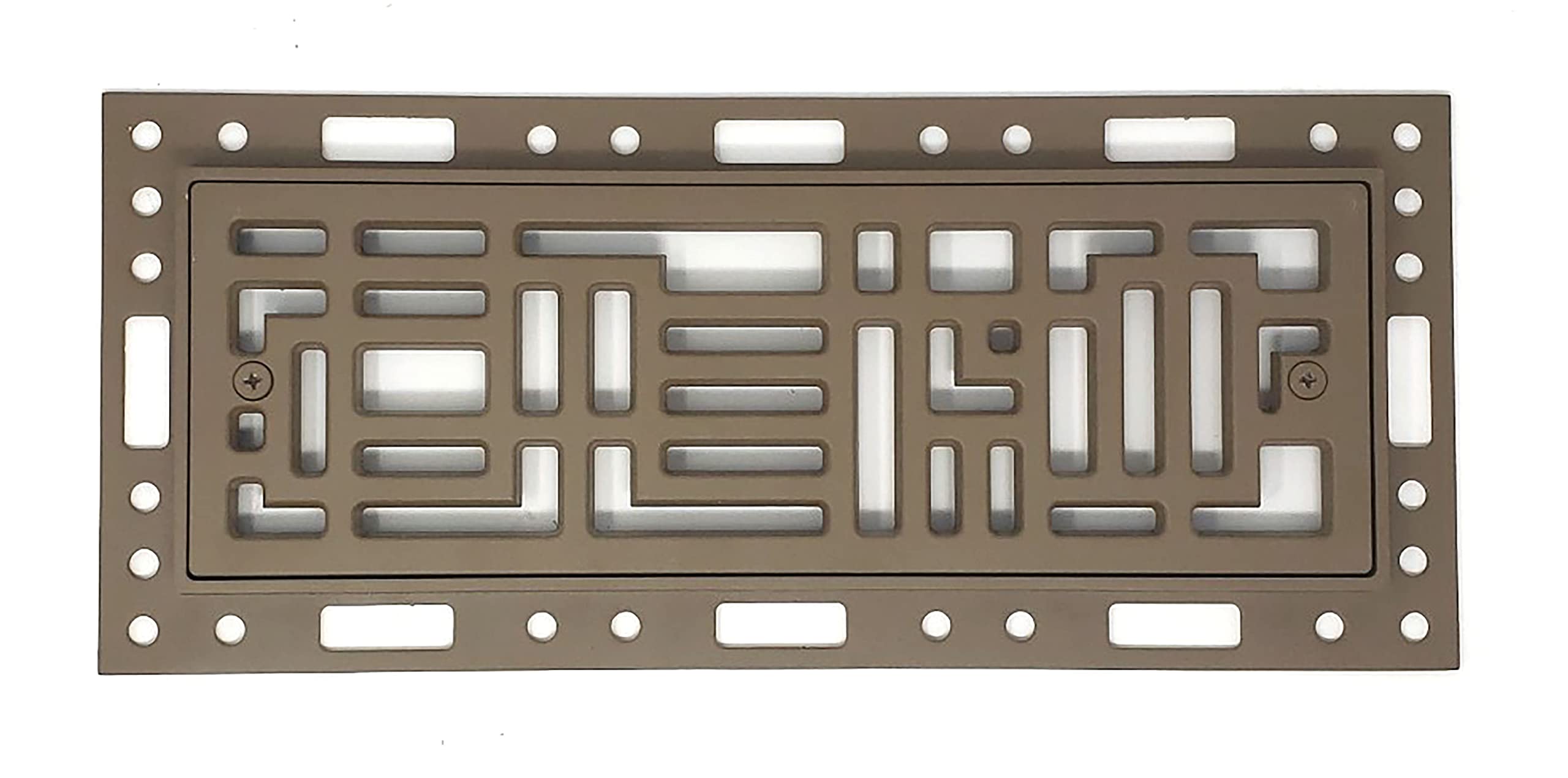 Ventique Tornado Flush Mount Floor Vent - 4x14 Inches, Brushed Platinum, Aluminum, For Tile, Hardwood, Carpet - View #12