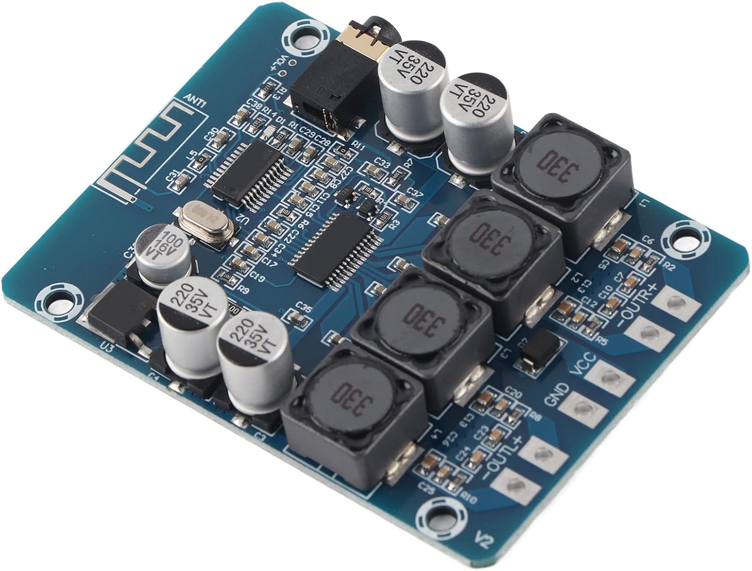 Amplificatore Bluetooth 2.0 Canali 50W*2 - Modulo Audio Con APP, AUX, USB, Per Altoparlanti Fai-da-te - Foto 12