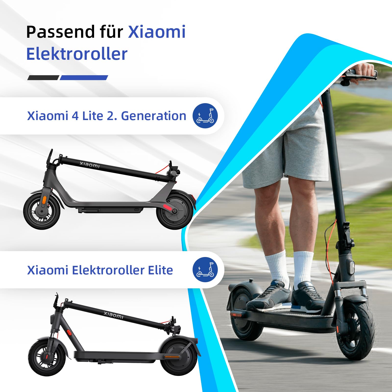 ulip Przewód hamulcowy Bowden do uniwersalnych części zamiennych, kompatybilny z Xiaomi 4 Lite (2. Gen) elektryczna hulajnoga