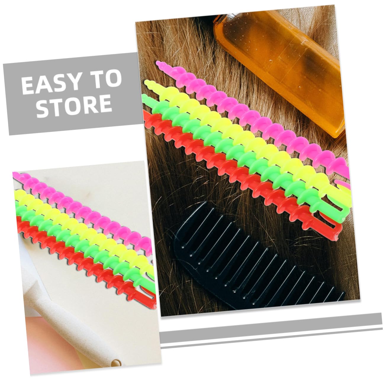 FOMIYES 5 Set Di Bigodini in Plastica Per Permanente Per Donne A Spirale Eccellenti Prestazioni Facili Da Usare Per Volume E Fascino Portatili Per Occasioni Speciali 26 Pezzi*5