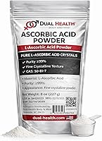 Vista 3 de Ácido ascórbico (1 libra) Polvo puro de vitamina C de alta potencia de grado alimenticio para células e inmunitarios, cristales finos solubles sin