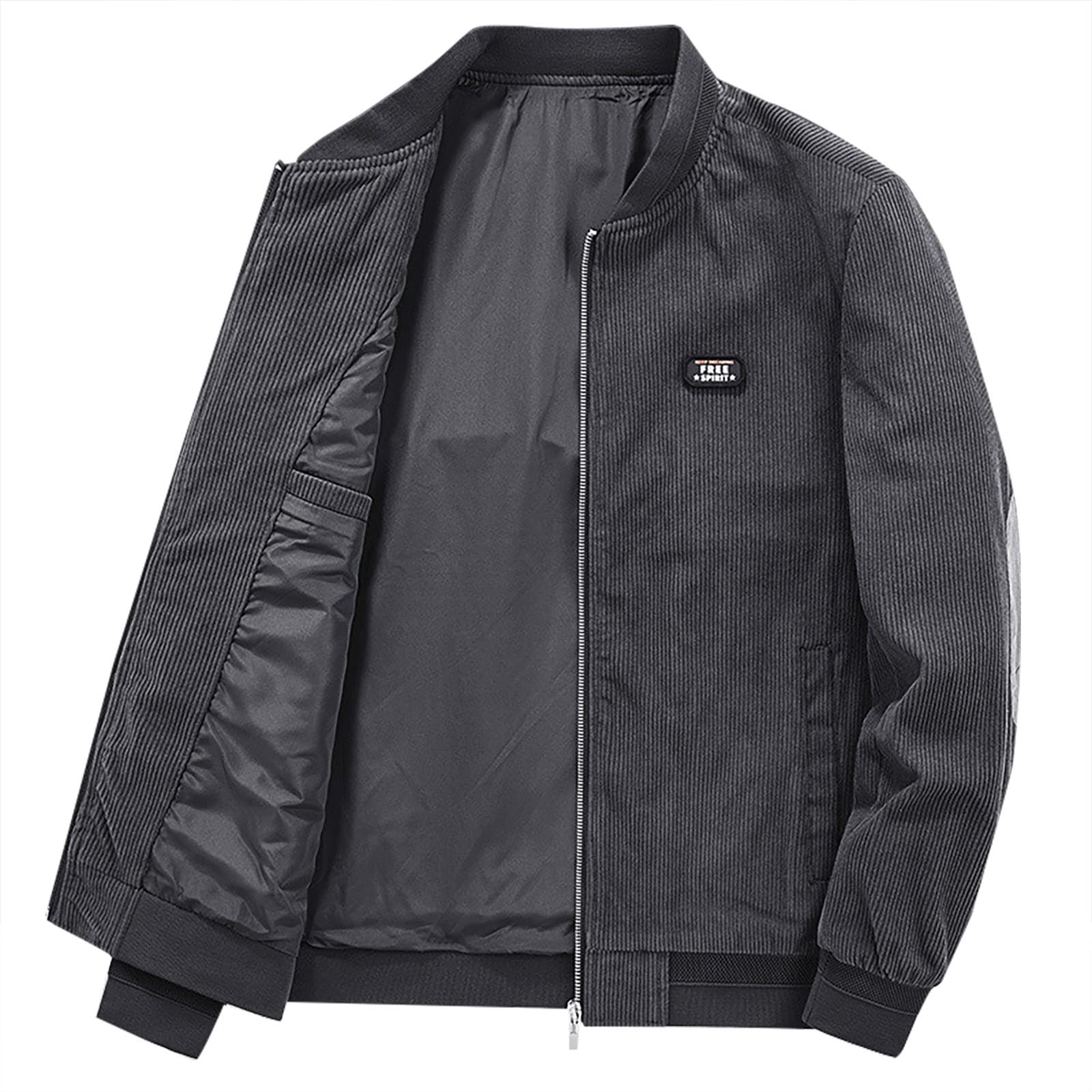 Generisch WeißE Jacke Damen Cordjacke Männer Air Force Baseball Jacken Männlich Casual Fit Windjacke Mäntel