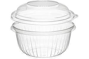 Handy 16oz 252 Value Size Pack PET PresentaBowls Bowl with Lids