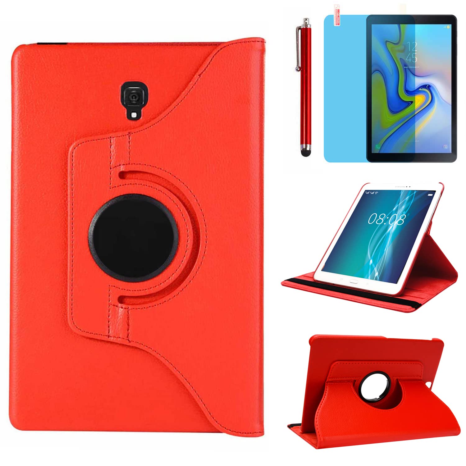 Case for Samsung Galaxy Tab S4 10.5 inch 2018 (SM-T830 SM-T835 SM-T837), 360 Degree Rotating Stand Case Smart Protective Cover with Stylus Pen,Screen