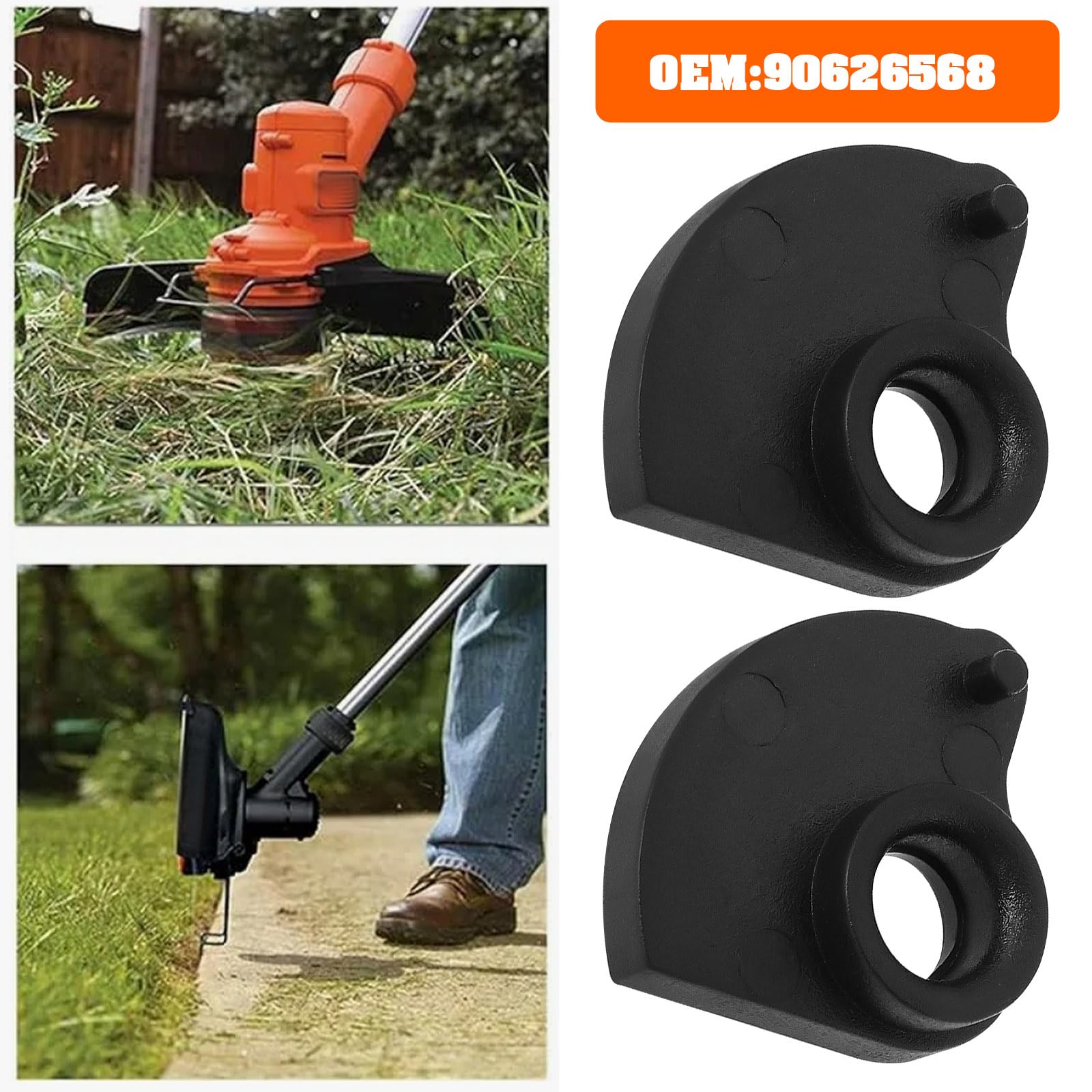 SG Store 2Pcs Mower Spool Lever Replacement String Trimmer Lever Assembly 90626568 Compatible with Black and Decker LSTE522 - Image 2