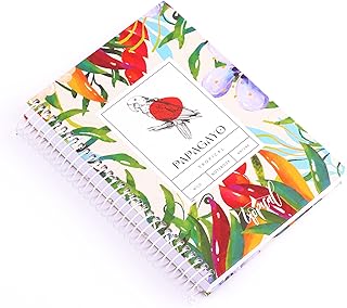 دفتر ملاحظات نوت بوك بسلك حلزوني مطبع مقاس A5، 100 ورقة