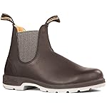 Blundstone BL1943 Classic Unisex Chelsea Boots - Leather & Synthetic Lining - PU Midsole - TPU Outsole Black/Grey Outsole AU 6 (US Men's 7, US Women's 9) Medium
