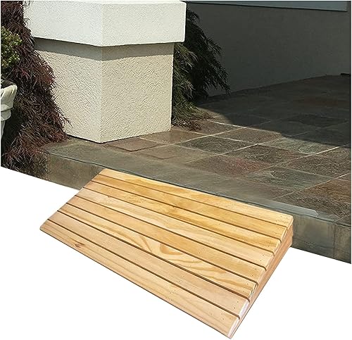 Rampas de umbral de madera para puerta de 2 a 6 pulgadas de elevación, superficie antideslizante, rampas de madera para hogarjardín disponible en Yaxa Colombia