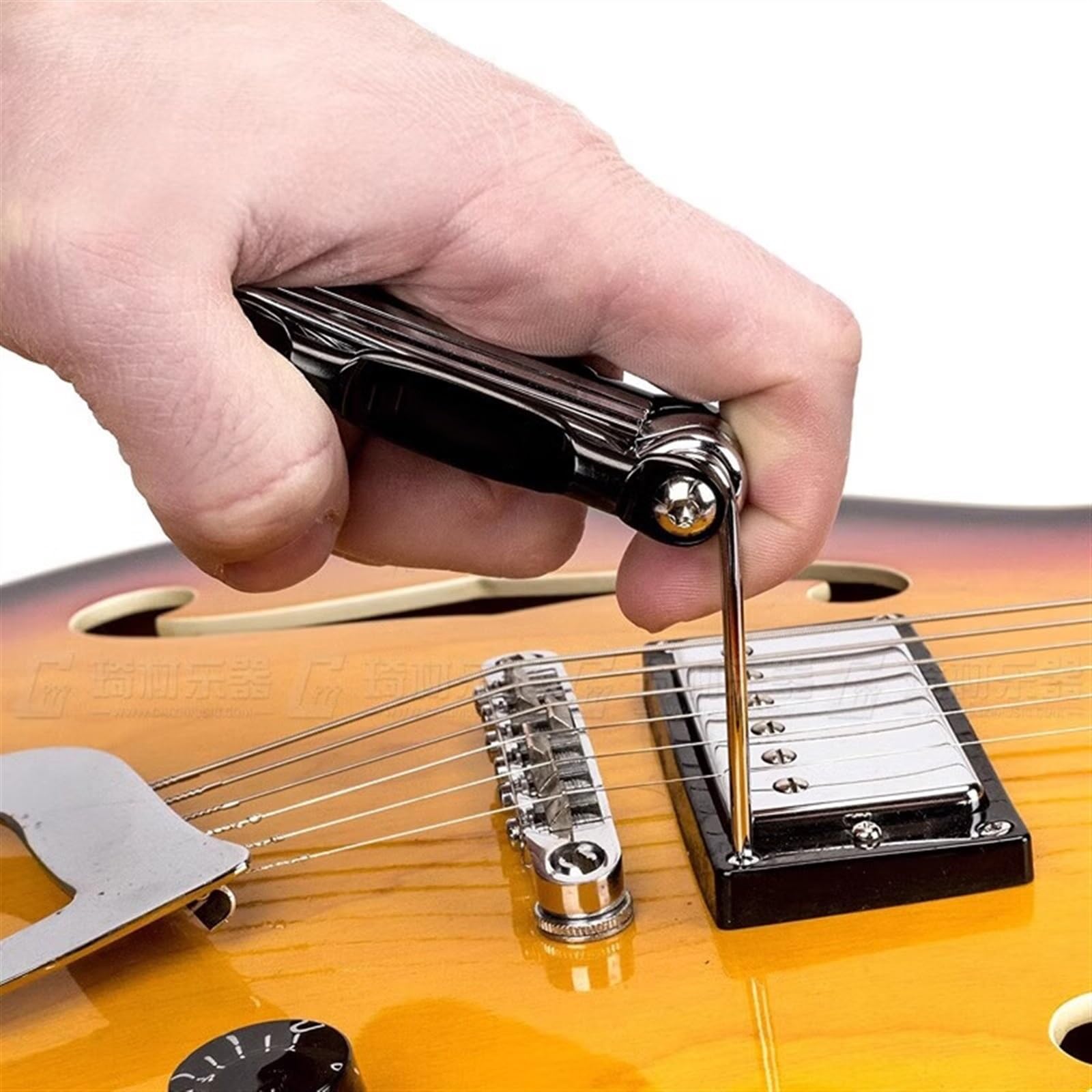 Kit De Herramientas De Reparación De Guitarra Herramienta De Ajuste Para Reparación De Guitarras Acústicas Y Eléctricas 10 En 1, Llave De Tornillo