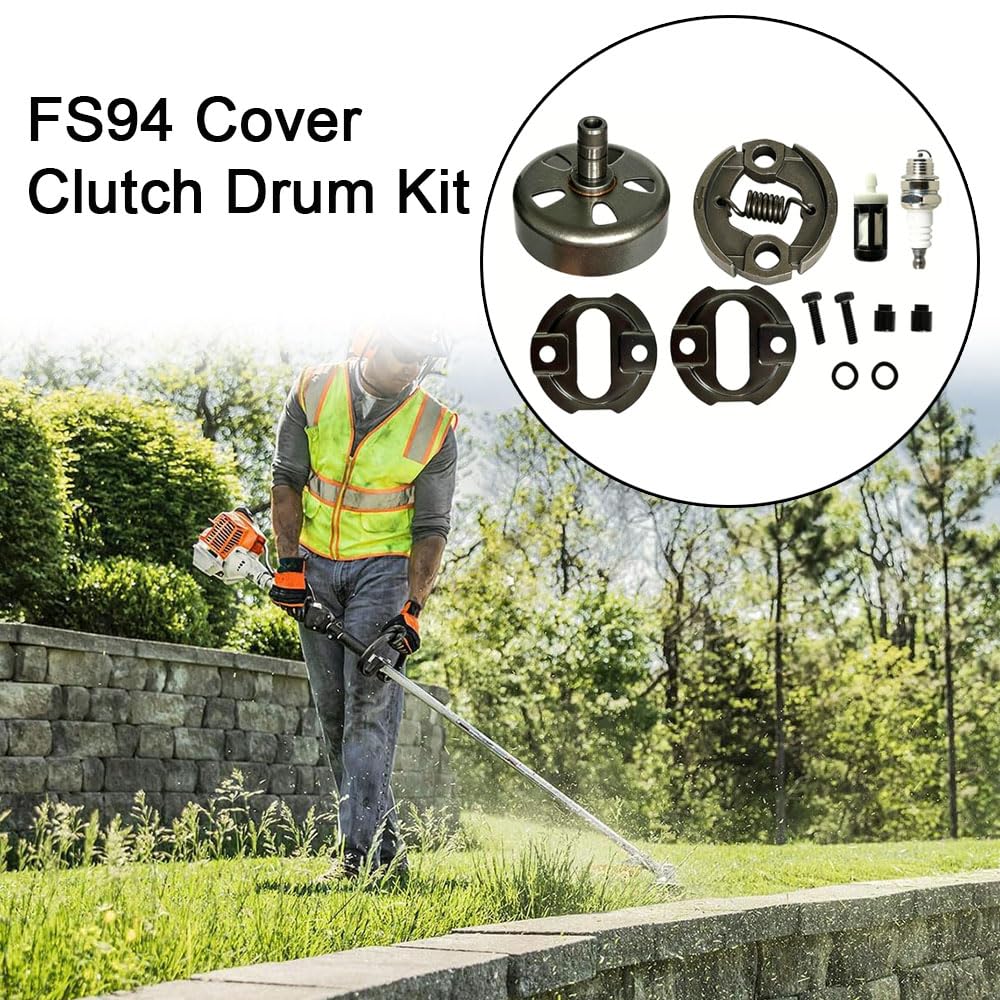 FS94 FS91 Kupplungstrommel-Abdeckungssatz, kompatibel mit Stihl Freischneidern FR131T FS100R FS100RX FS110 FR130T FR131T FS311 FS87 FS100R FR130T. Ersetzt 4180-160-2000, 4149 160 2000