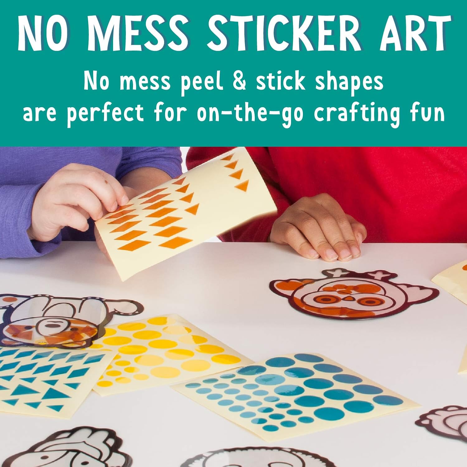 Creativity for Kids Sticker Suncatchers Craft Kit - Make Your Own Animal Sun Catcher Kit for Kids