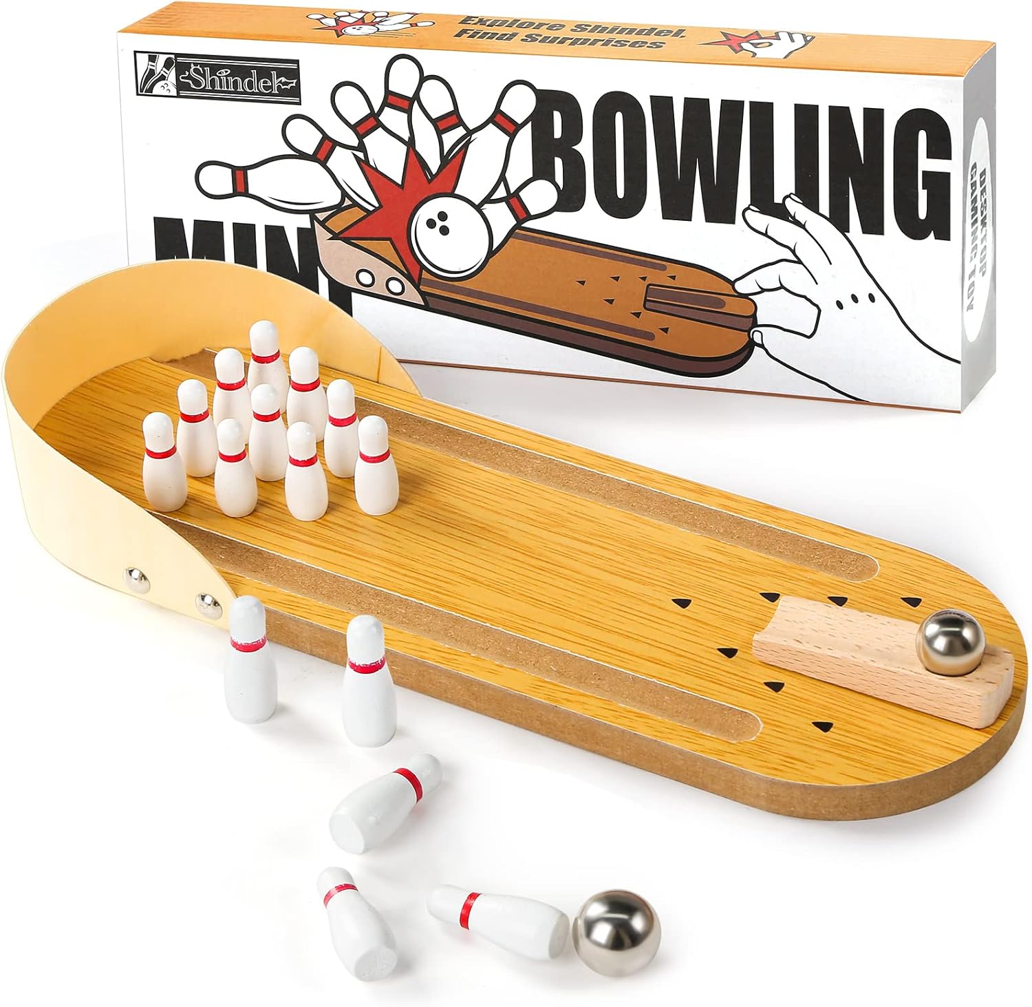 3 nutrias Mini Bowling Set, mesa de mádera Bowling Ubuy Costa Rica