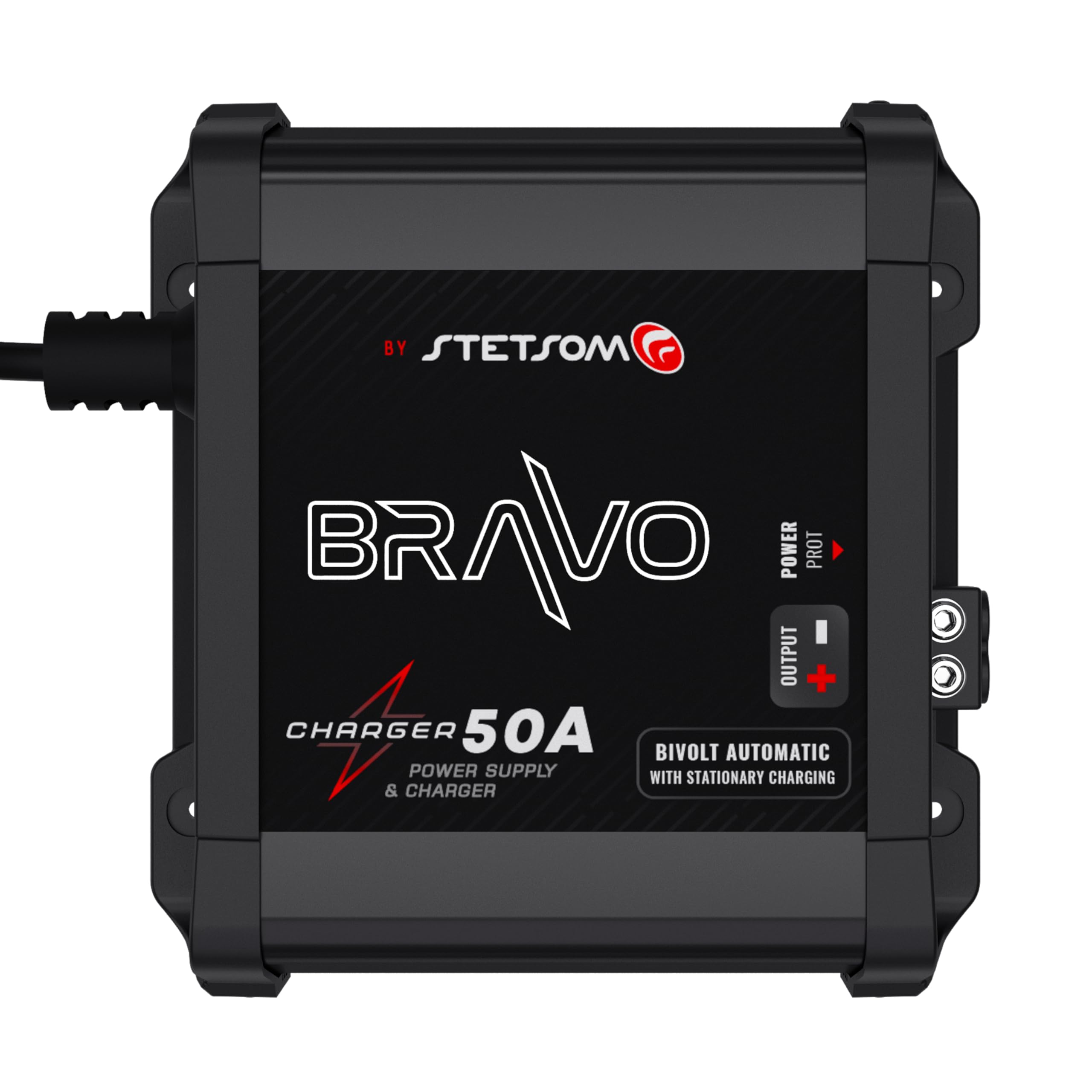 Stetsom Bravo Charger 50A PRO Bivolt, Battery Charger 50A, Car Audio System Power Supply Bivolt Automatic 127v/220vAC, Fixed/Slow/Fast Charge Mode,