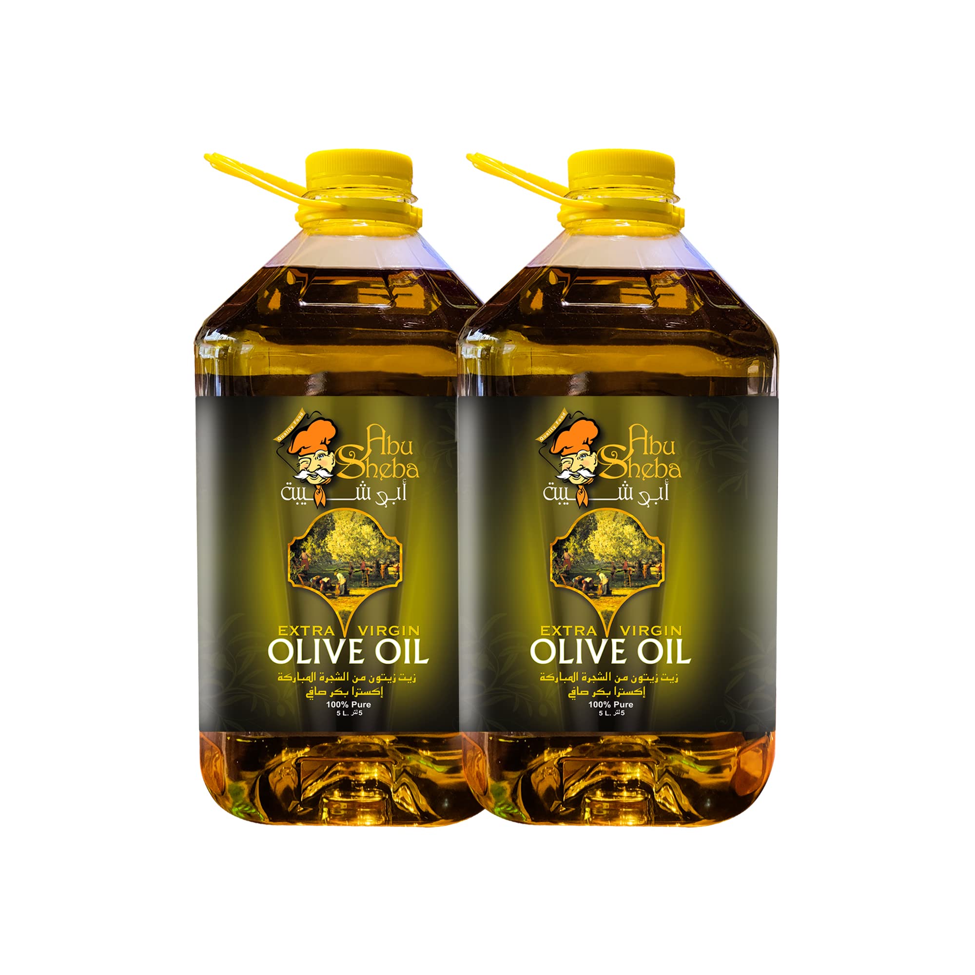 Extra Virgin Olive Oil Cold Extracted Pure Unrefined 5 Litres Pack for 2